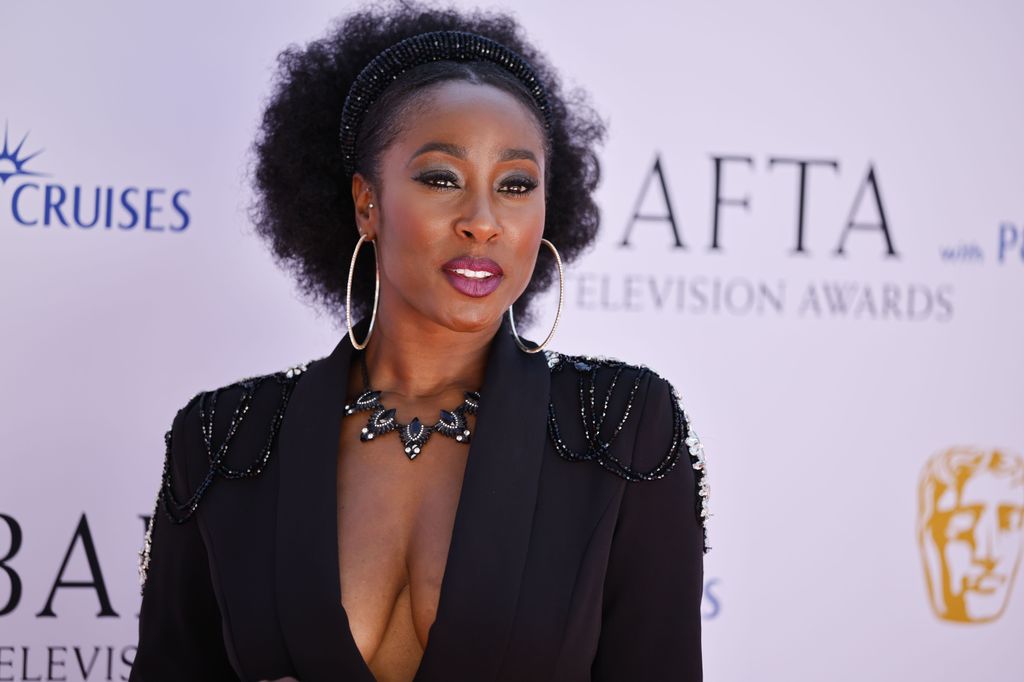 British television presenter Scarlette Douglas attends the 2025 BAFTA TV Awards
