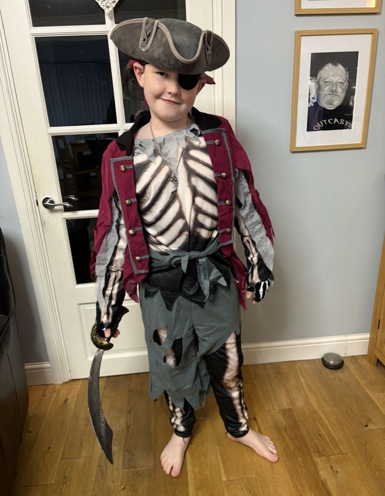 boy dressed as pirate