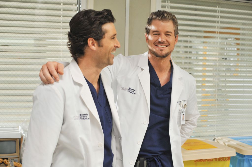 photo of patric dempsey and eric dane on greys anatomy