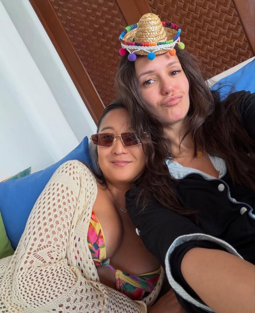 ashley park nina dobrev yacht vacation