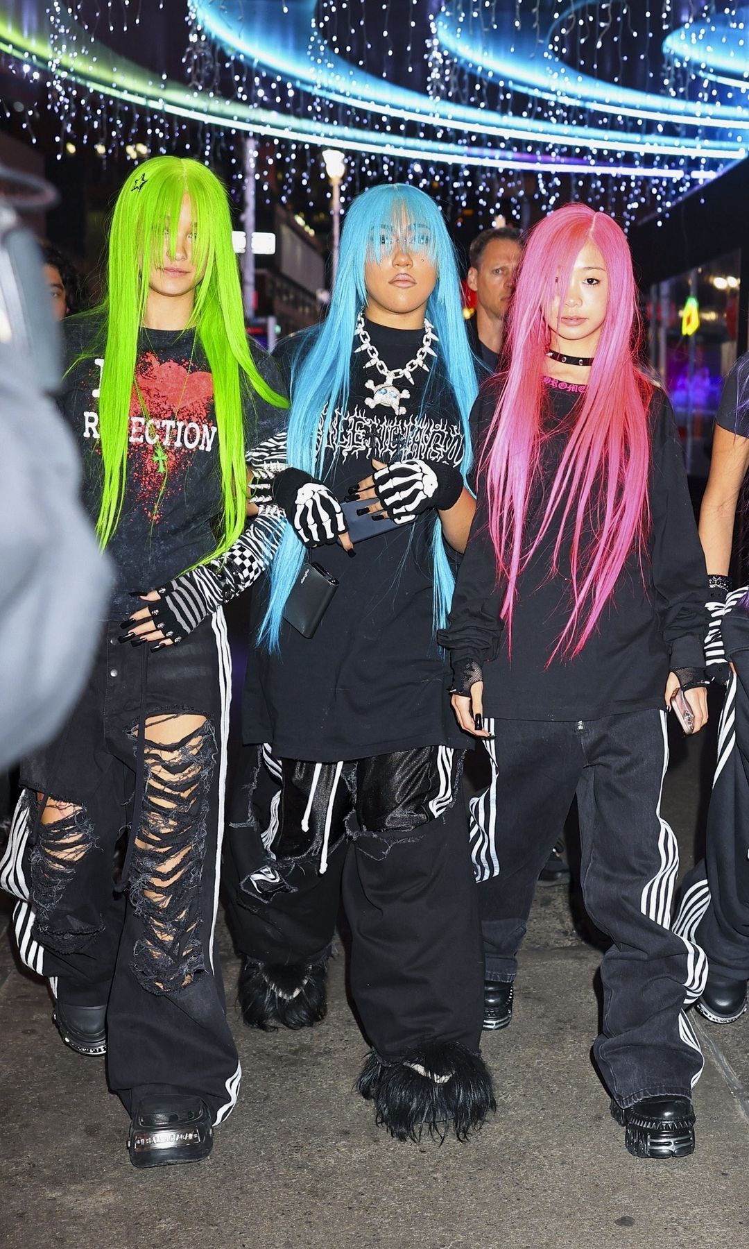 North and her friends stopped by the Alexander Wang store