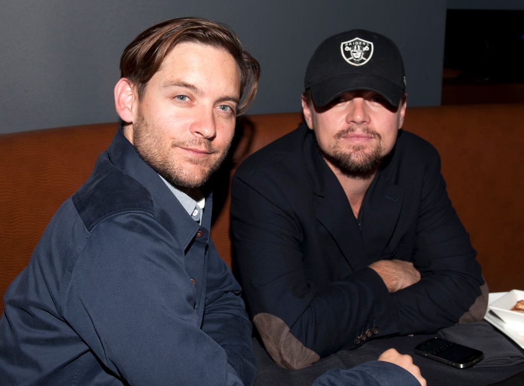 Tobey Maguire and Leonardo DiCaprio attend Mobli 2.0 Launch Party at Kenichi on March 10, 2012