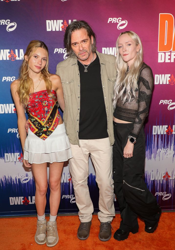 Billy Burke with daughter Bluesy and girlfriend Cheyenne Carson attend the 27th Annual Dances With Films LA: "Mourning Rock" photo call at TCL Chinese Theatre on June 21, 2024 in Hollywood, California