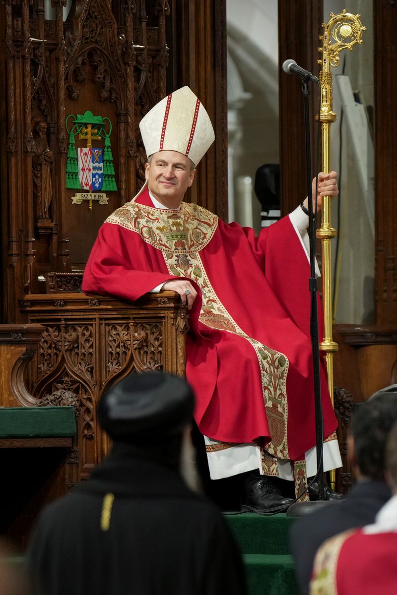 Hicks took possession of his cathedral seat on February 6 at St. Patrick's Cathedral, succeeding Timothy Dolan