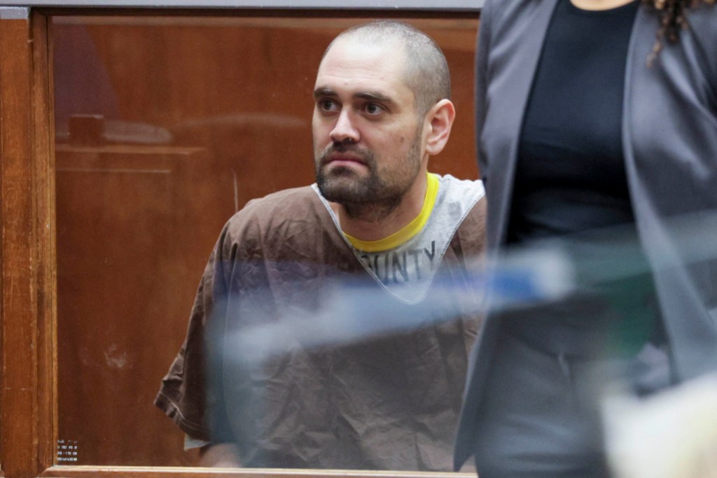 Nick Reiner appears during his arraignment in Los Angeles County Superior Court in Los Angeles, California, on February 23, 2026. The son of US movie director Rob Reiner pleaded not guilty to the fatal stabbing of both of his parents when he appeared in a Los Angeles court on Monday. (Photo by CHRIS TORRES / POOL / AFP via Getty Images)