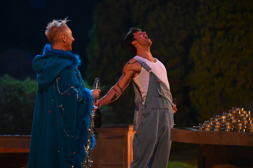 THE TRAITORS -- "Leap of Faith" Episode 411 -- Pictured: (l-r) Alan Cumming, Rob Rausch -- (Photo by: Euan Cherry/Peacock)