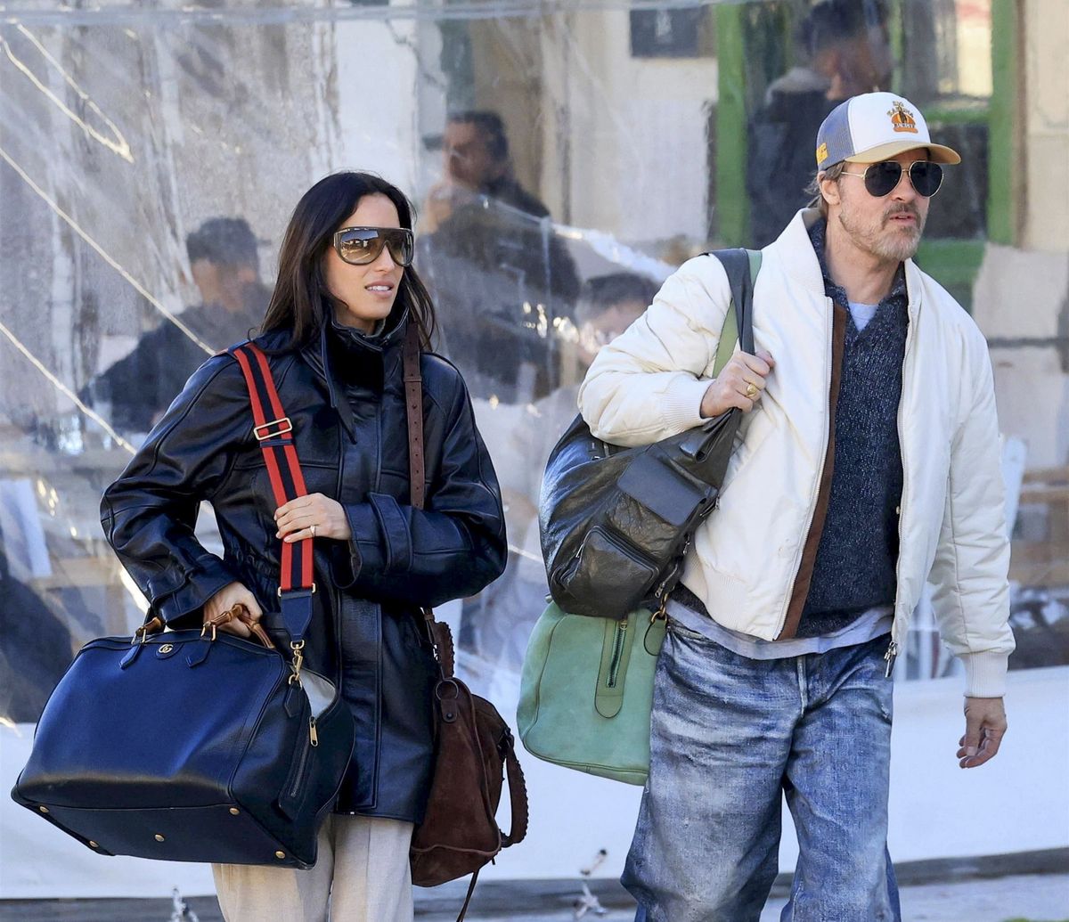 Brad and Ines arrived ready for business