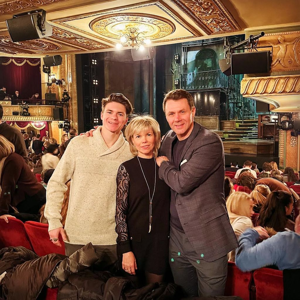 Maxim Naumov and his parents before their death