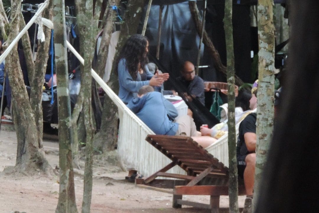 
Salma Hayek is seen filming a secret movie project in the jungles near Tulum, Mexico. 