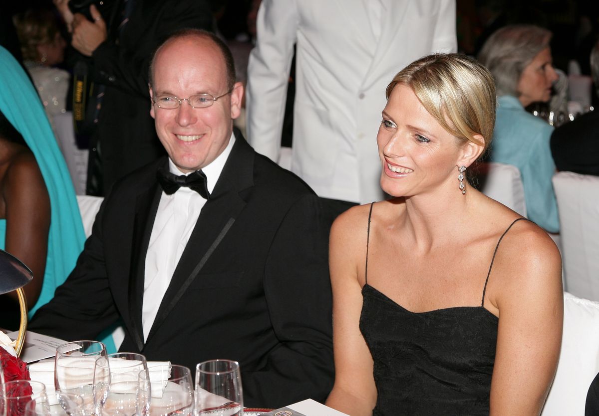 First official appearance of Charlene Wittstock with Prince Albert of Monaco,  May 28, 2006.
