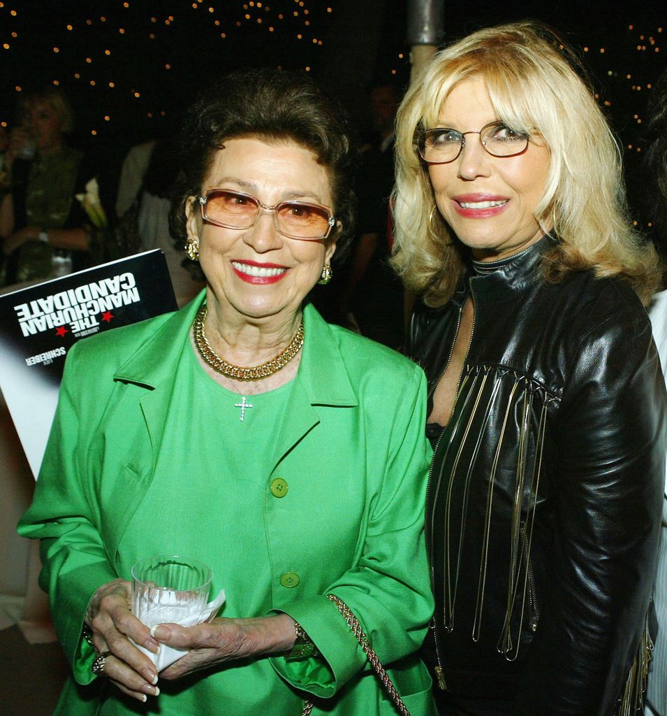 BEVERLY HILLS, CA - JULY 22:  Nancy Sinatra, Sr. (L) and singer Nancy Sinatra pose at the after-party for the premiere of Paramounts' "The Manchurian Candidate" at the Samual Goldwyn Theater on July 22, 2004 in Beverly Hills, California. (Photo by Kevin Winter/Getty Images)