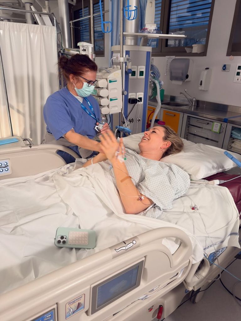 lindsey vonn hospital bed