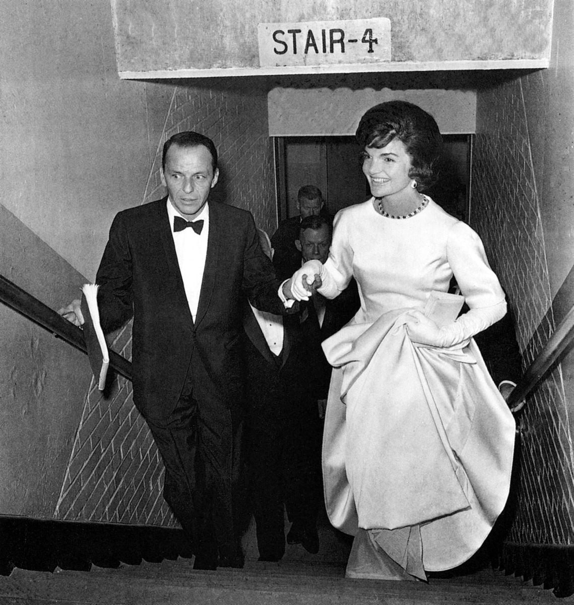 First Lady Jacqueline Kennedy during a gala at the National Guard Armory