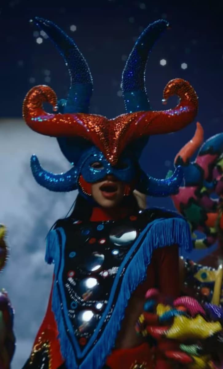 Cazzu in her music video for her song “Jujuy Estrellado”