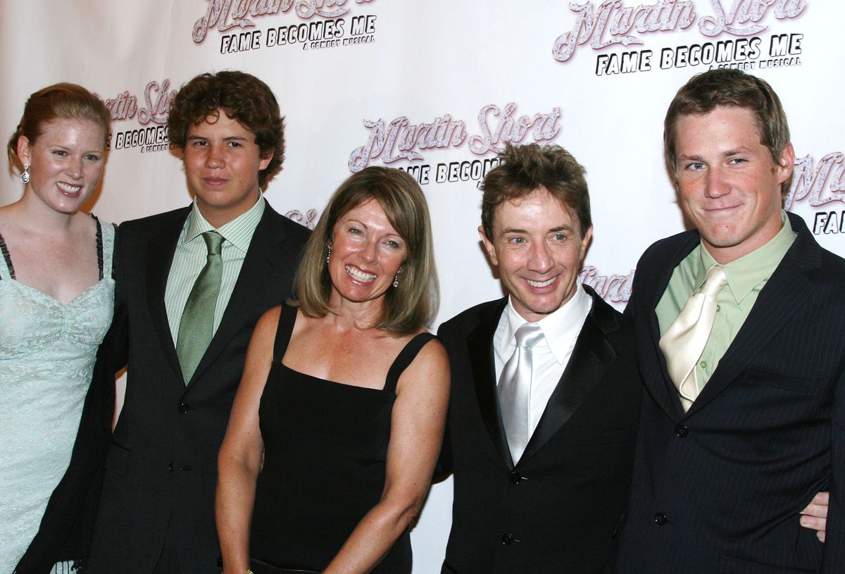 Martin Short, Nancy Dolman, and their children, Katherine, Henr,y and Oliver