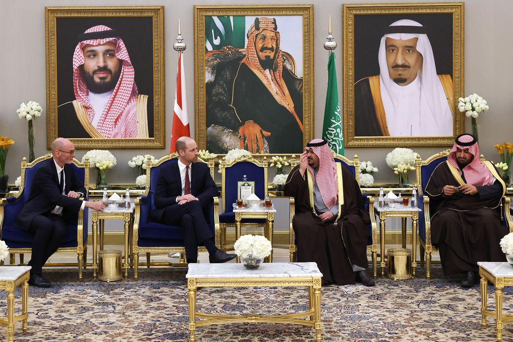 William was formally welcomed by the Deputy Governor of Riyadh, HRH Prince Mohammed bin Abdulrahman bin Abdulaziz