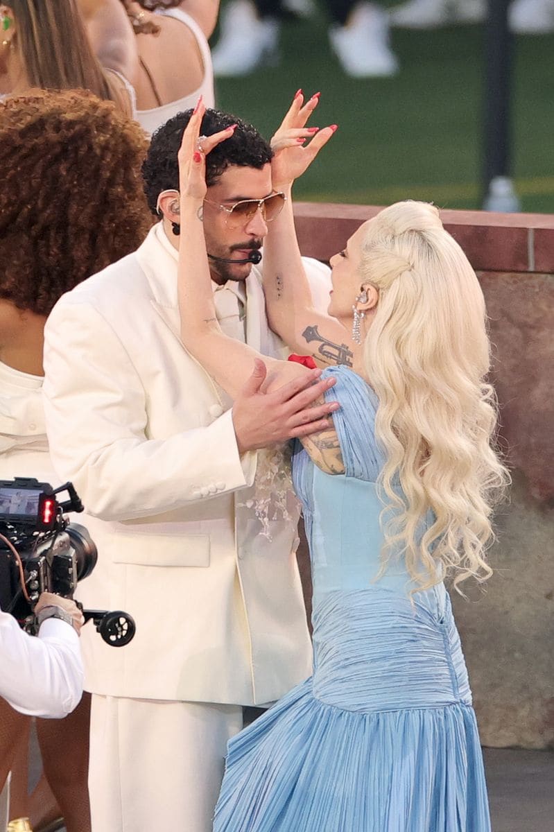 : Lady Gaga performs with Bad Bunny 