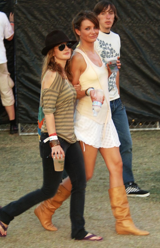 Drew Barrymore With Pal Cameron Diaz