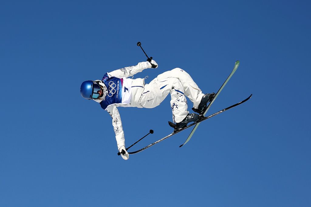 Eileen Gu of participates in Slopestyle Training at the Milano Cortina 2026 Winter Olympic games