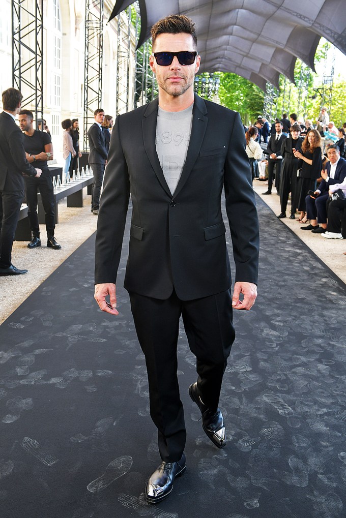 Ricky Martin at Paris Fashion Week