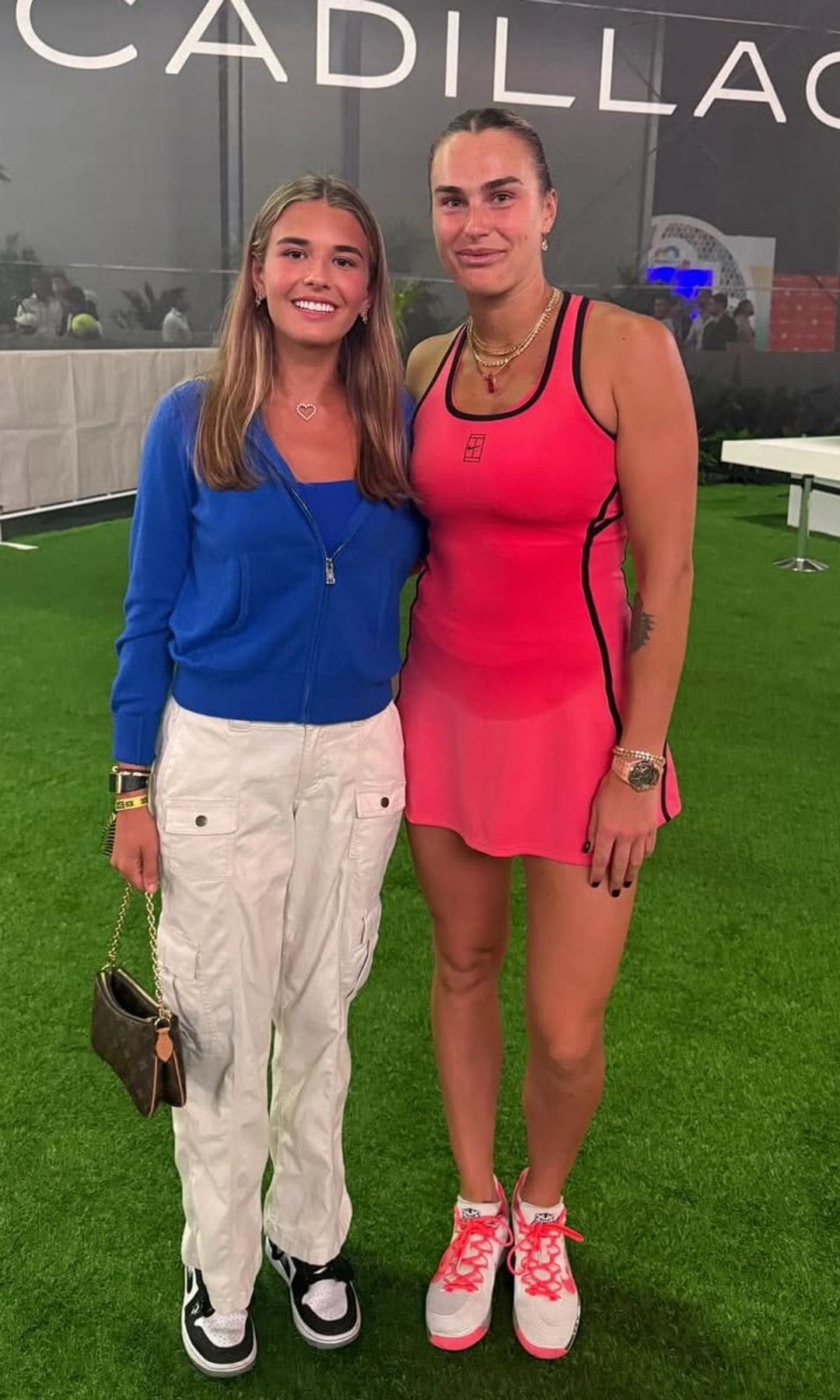She shared a photo alongside Aryna Sabalenka, the winner of this year's Miami Open