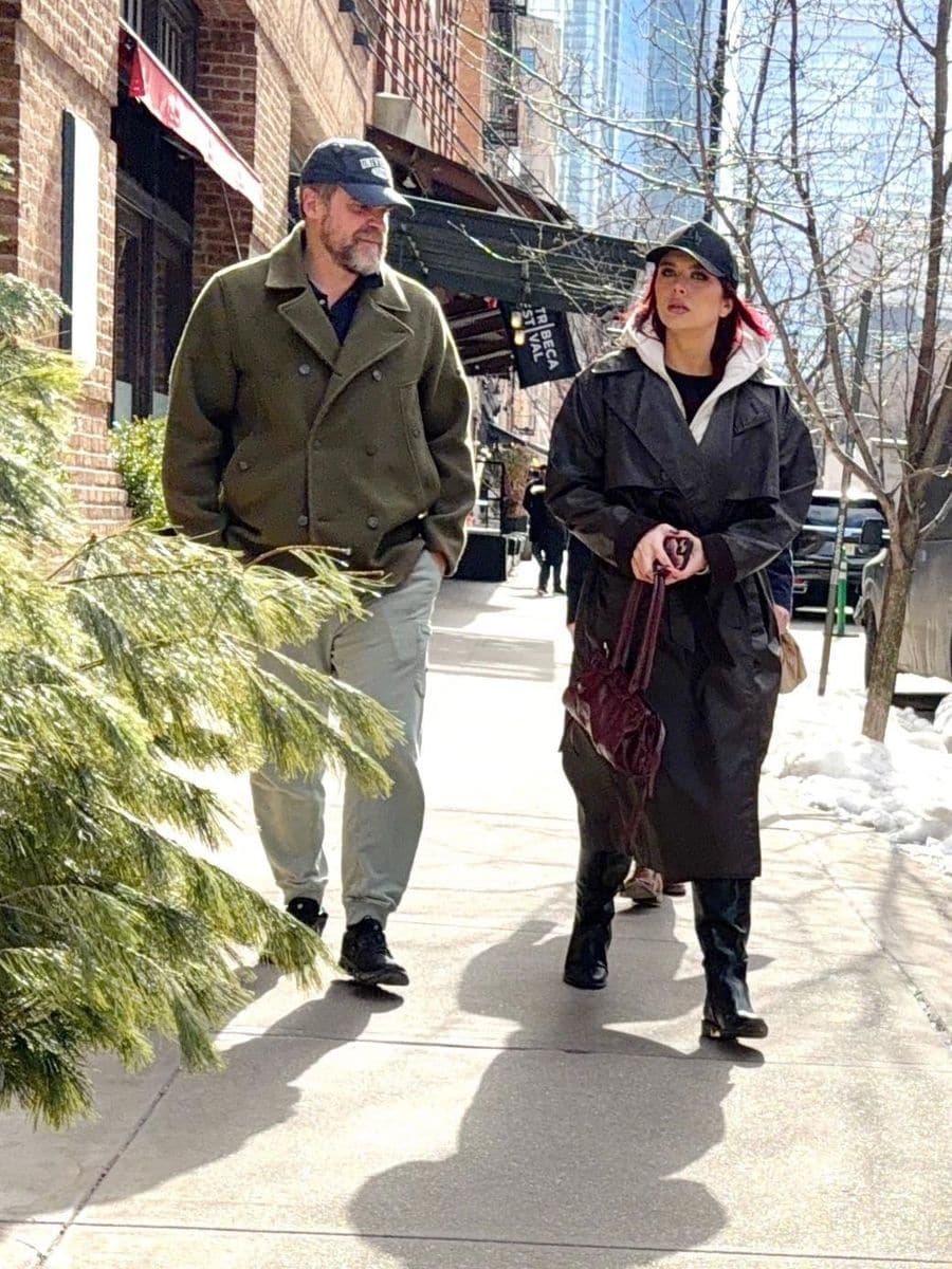 David Harbor and a woman were spotted on Valentine's Day