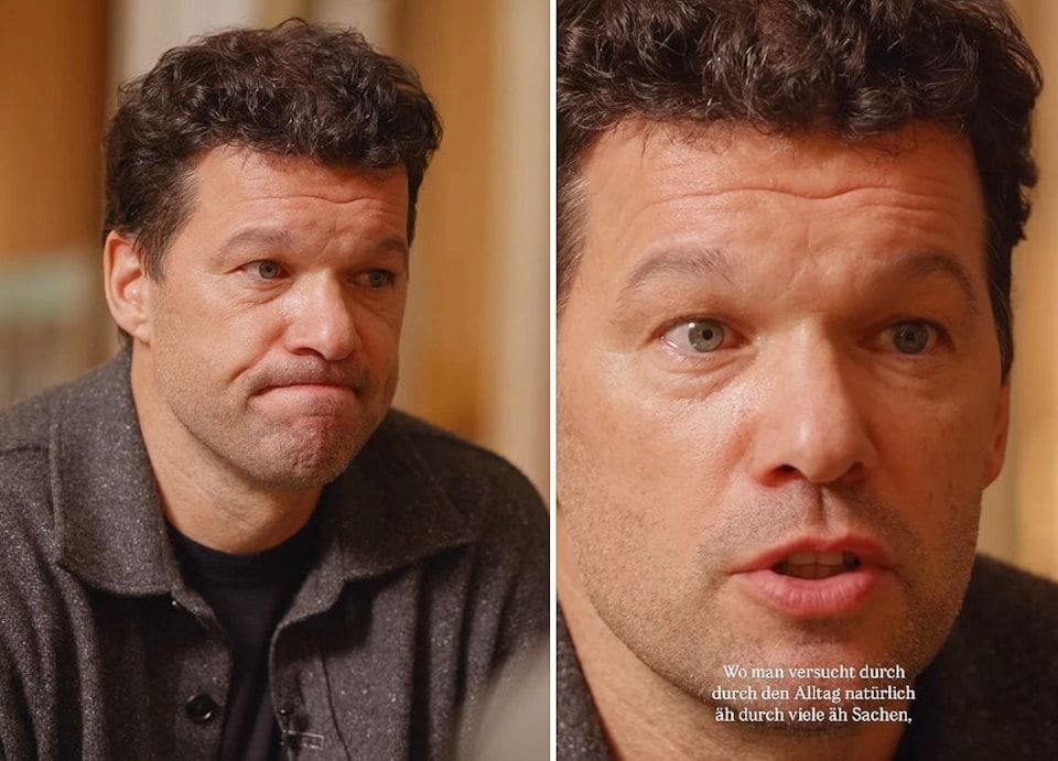 Michael Ballack opens up about years of quiet grief during a conversation with Riccardo Basile for the documentary My Story: The Life of Michael Ballack.