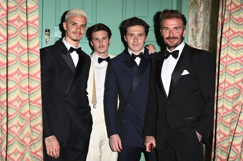 David with his three sons in happier days