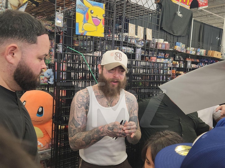 post malone frank and son collectibles magic cards tmz 4