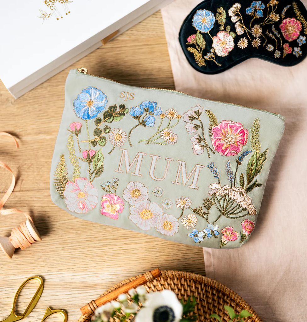 Pressed Flowers Mum Everyday Pouch from Elizabeth Scarlett