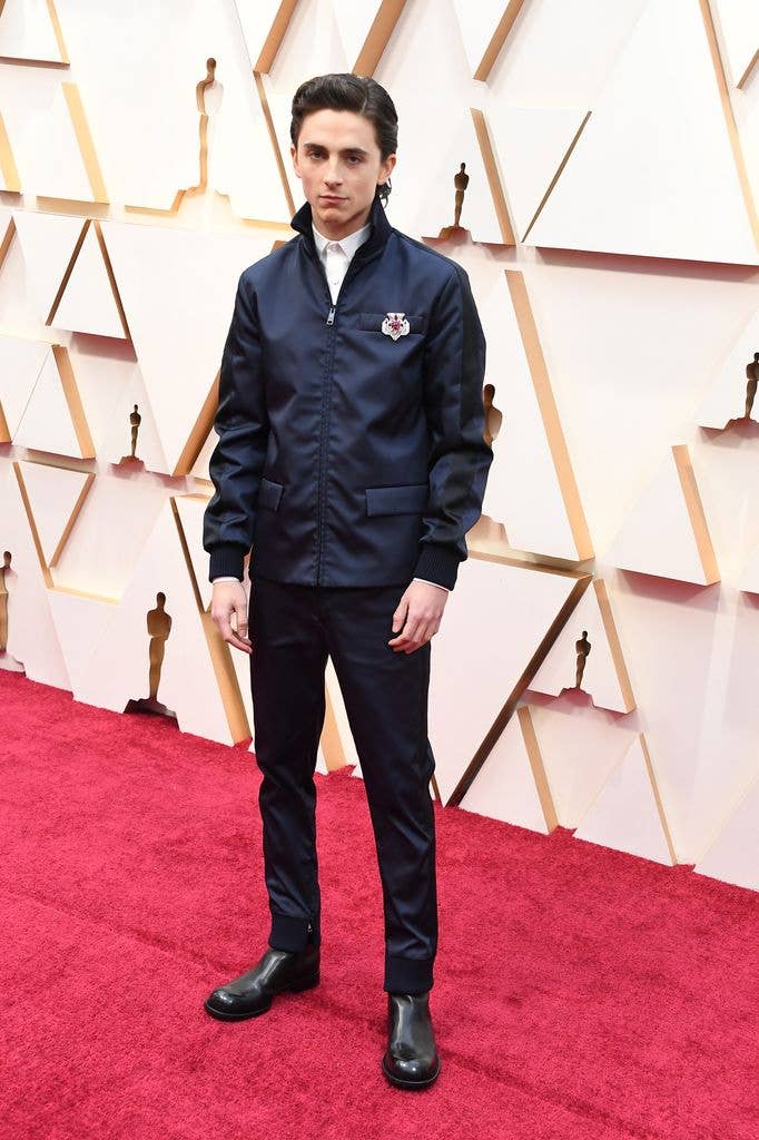 Timothee Chalamet attends the 92nd Annual Academy Awards