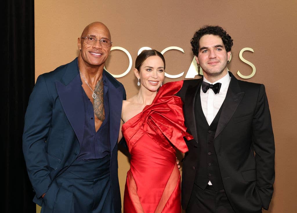 Dwayne Johnson, Emily Blunt and Benny Safdie attend the 16th Governors Awards