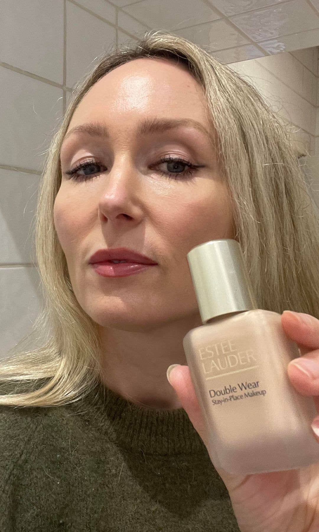 Cassie Wearing Estee Lauder Double Wear