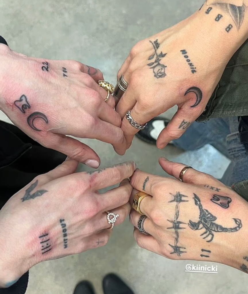 Kelly and Kiinicki's matching tattoos