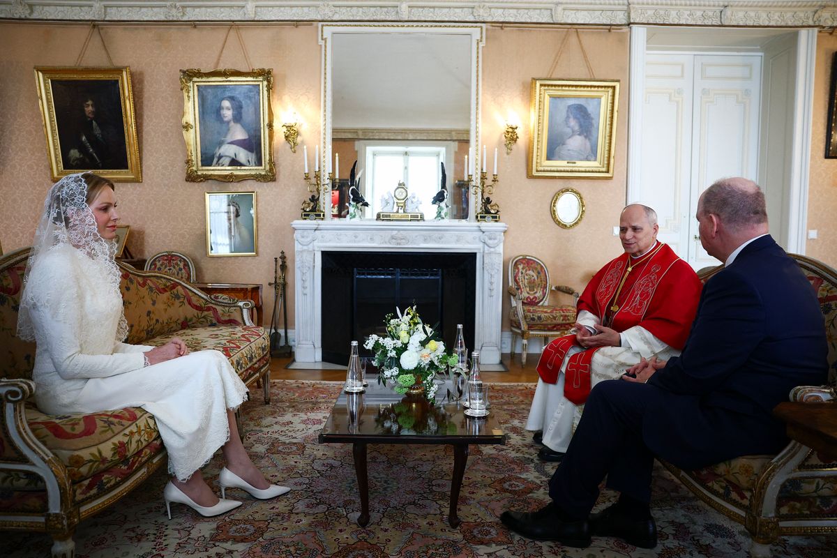 Prince Jacques and Princess Gabriella take center stage during Pope Leo XIV’s historic visit to Monaco