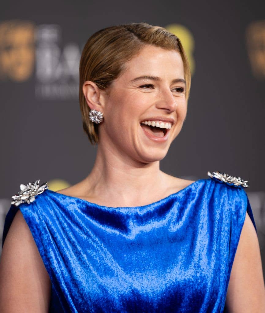 Jessie Buckley attends the 2026 EE BAFTA Film Awards at The Royal Festival Hall on February 22, 2026 in London, England