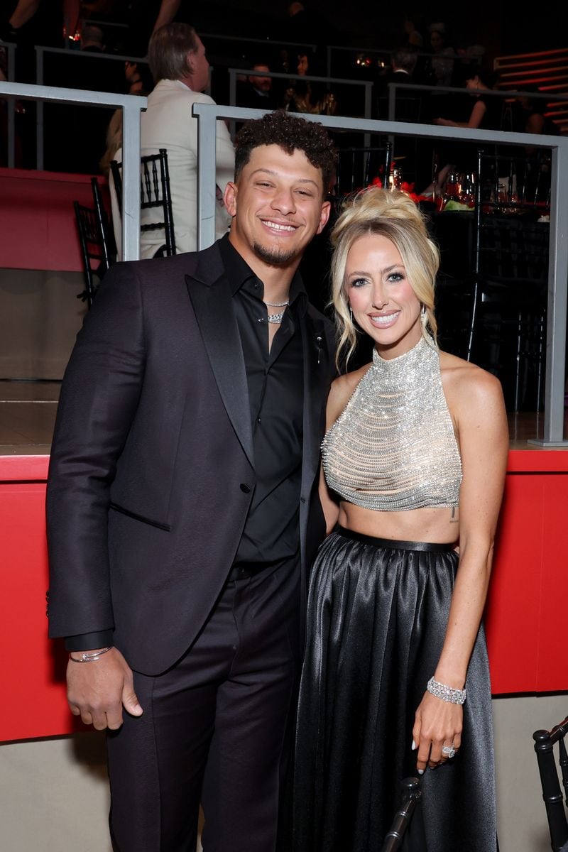 Patrick Mahomes and Brittany Mahomes attend the 2024 TIME100 Gala at Jazz at Lincoln Center on April 25, 2024 in New York City