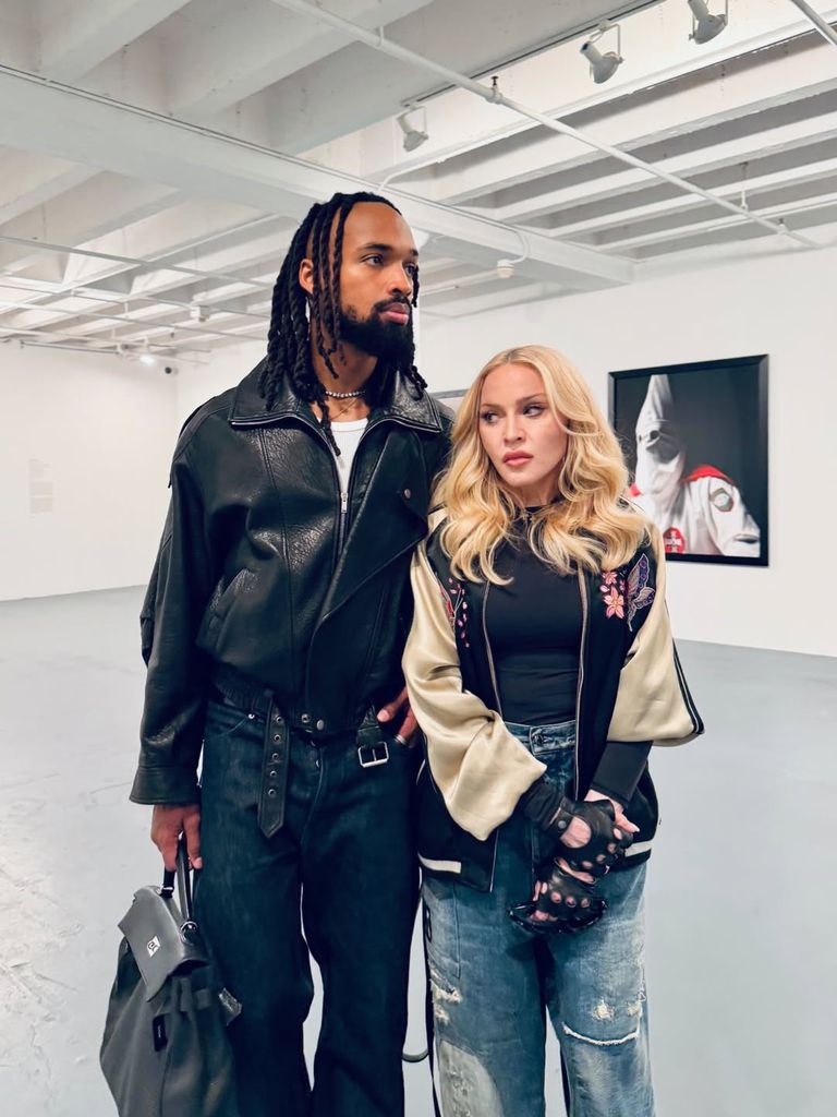 instagram photo of madonna and boyfriend akeem morris in art gallery