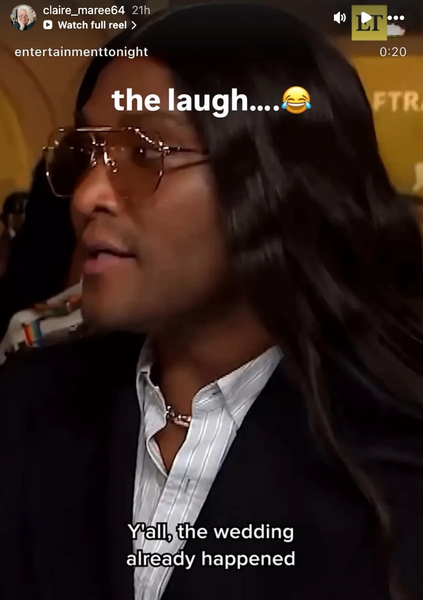 Claire reposted the viral video