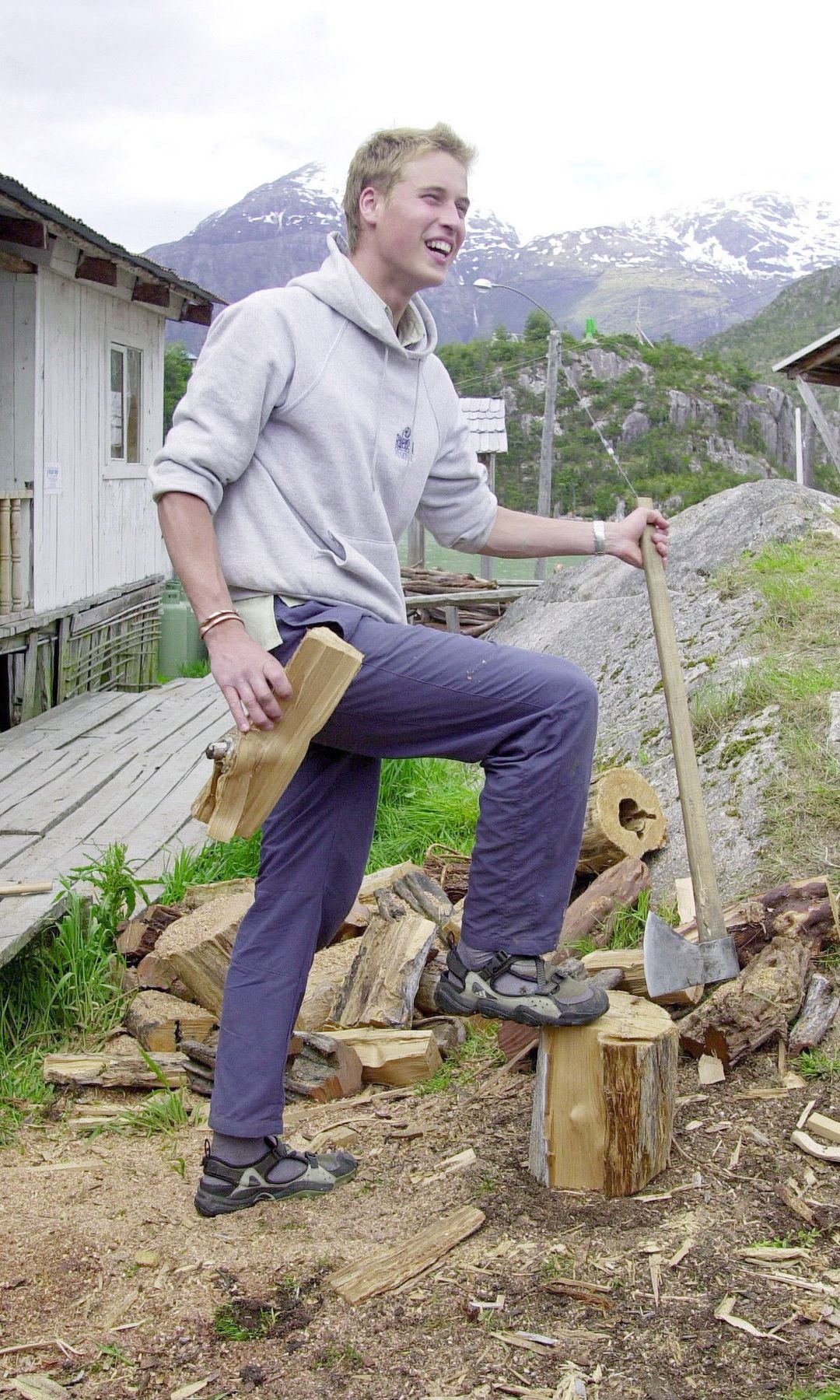 William has long shown off his fitness 