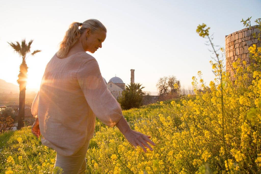 Tunic blouses, particularly florals