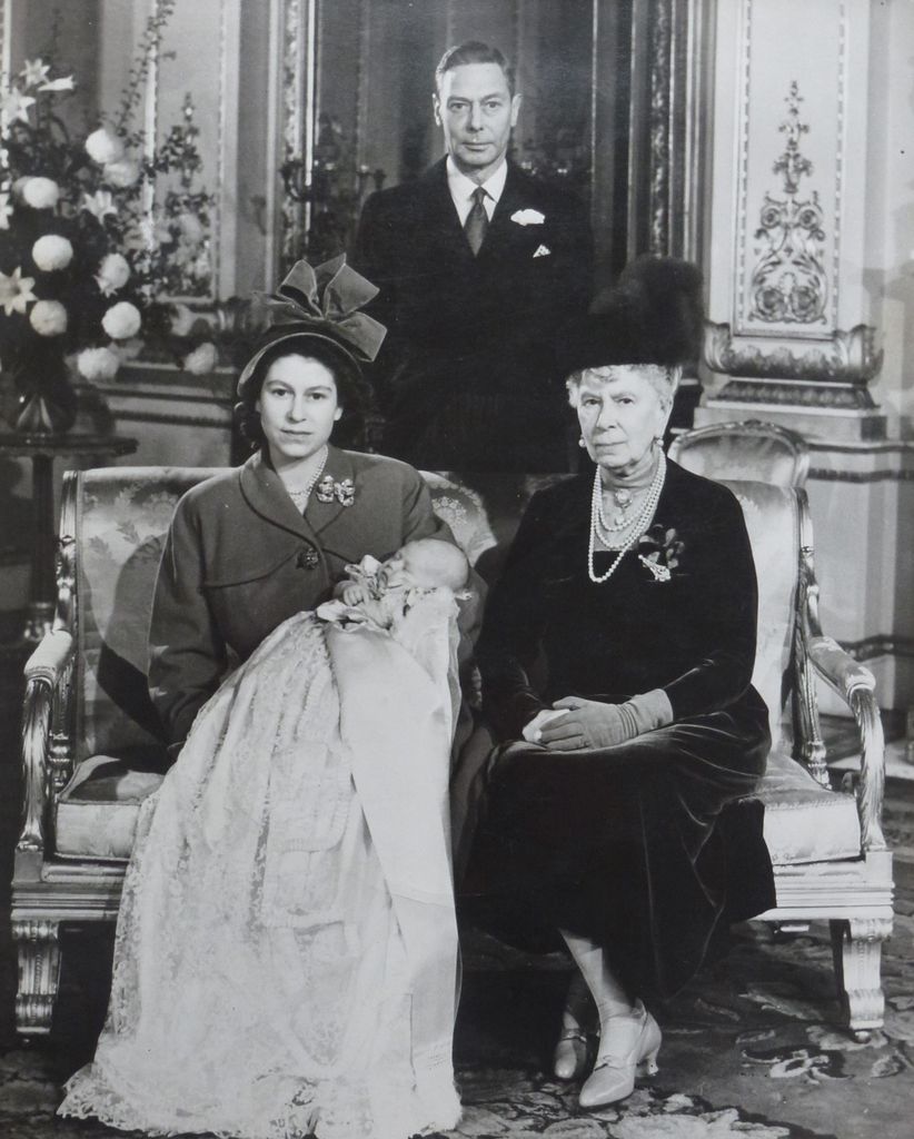Four generations of the Royal Family on Prince Charles’s christening day, 1948
