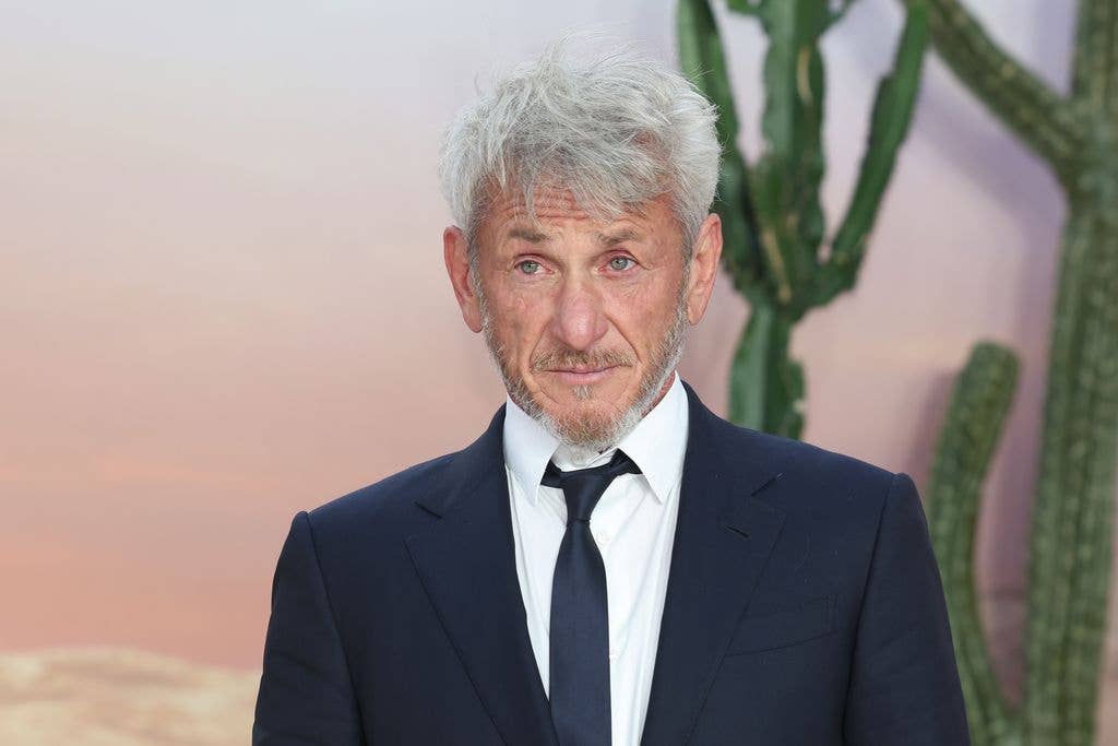 Sean Penn attends the "One Battle After Another" London Premiere at Odeon Luxe Leicester Square on September 16, 2025 in London, England