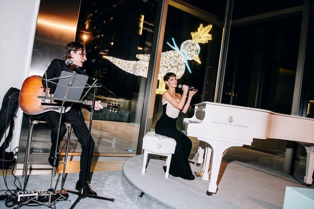 Audrey McGraw at Tiffany & Co. Celebrates the Holidays at The Landmark at The Landmark on November 12, 2025 in New York, New York