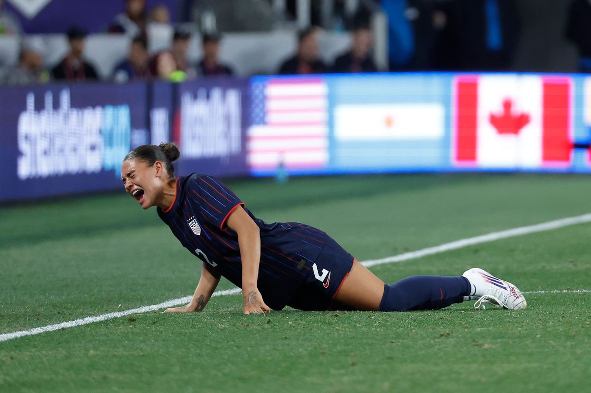 Trinity was in a lot of pain after the foul