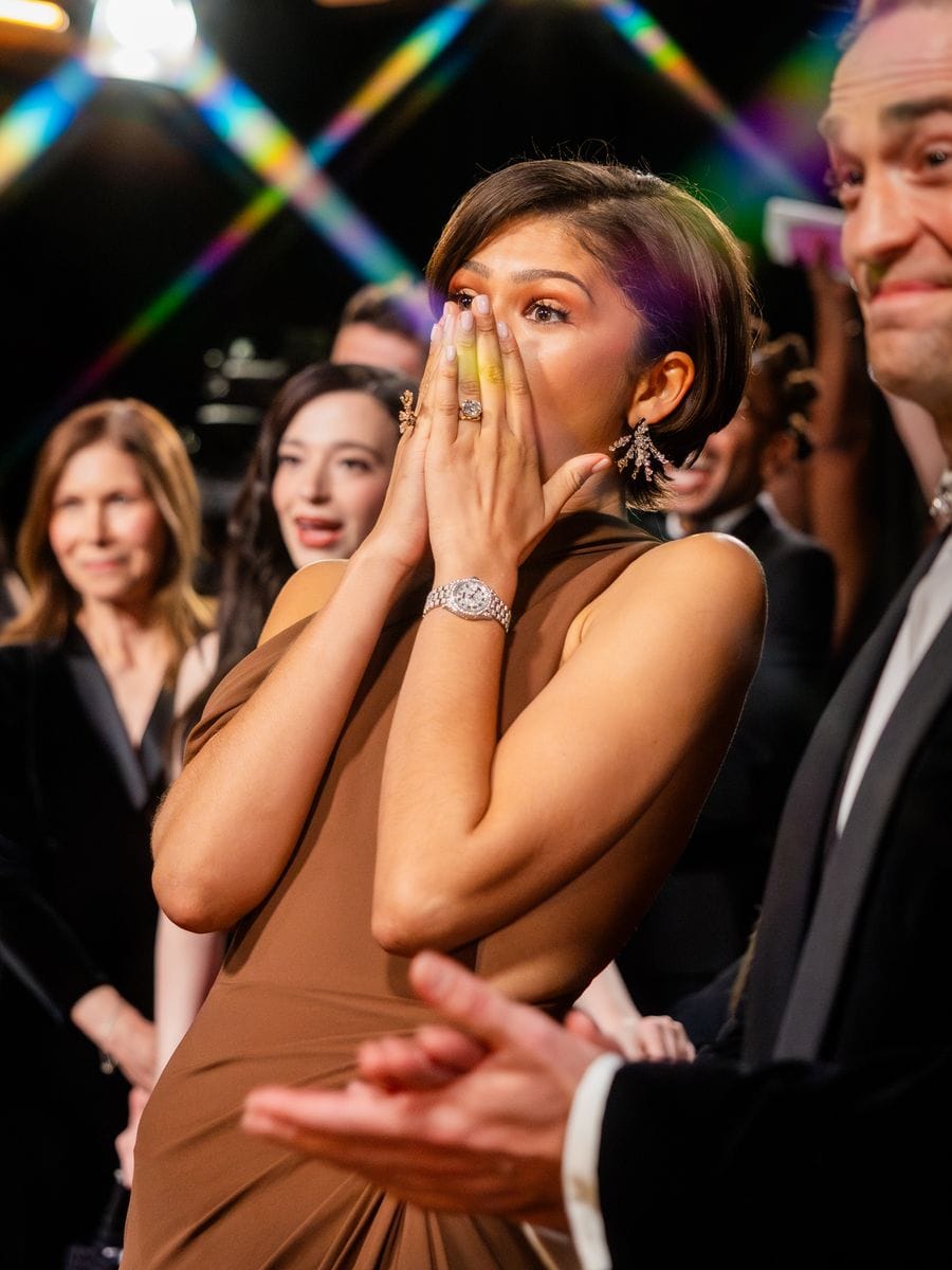   Zendaya attends the 98th Annual Oscars at Dolby Theatre on March 15, 2026 in Hollywood, California. (