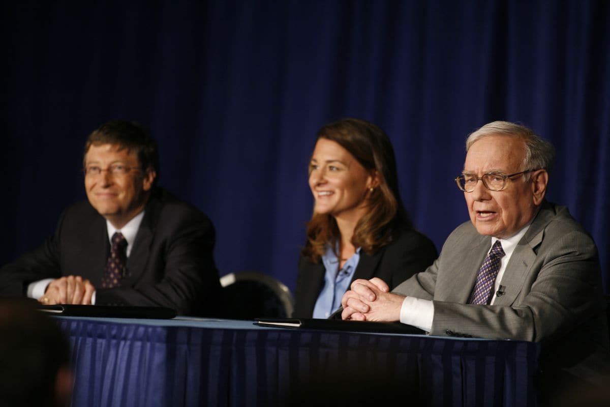 Bill Gates, Melinda Gates and Warren Buffet