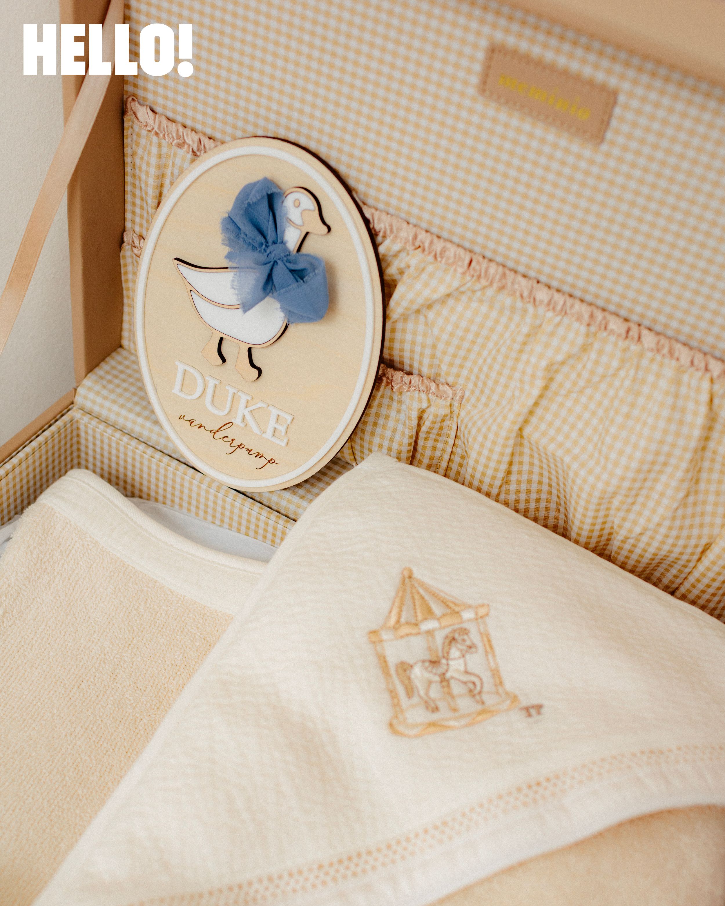 The elegant finishing touches inside the nursery also keep to the animal theme