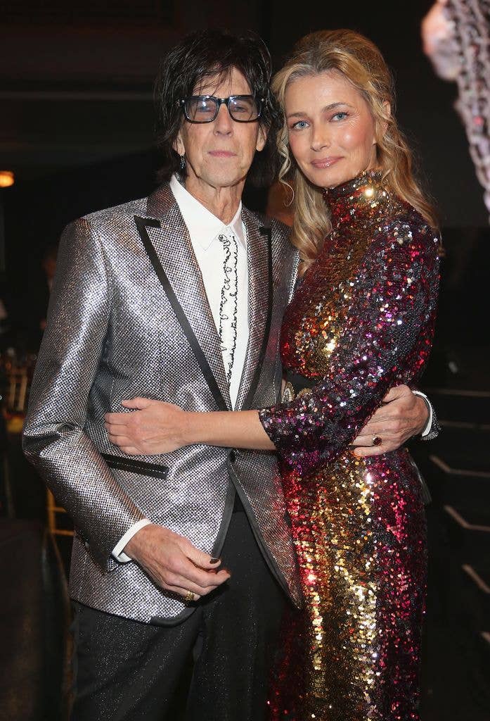 Ric Ocasek of The Cars and Paulina Porizkova in 2018