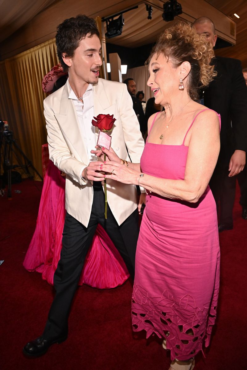 He gave his mom a rose which was one of the sweetest moments of the night